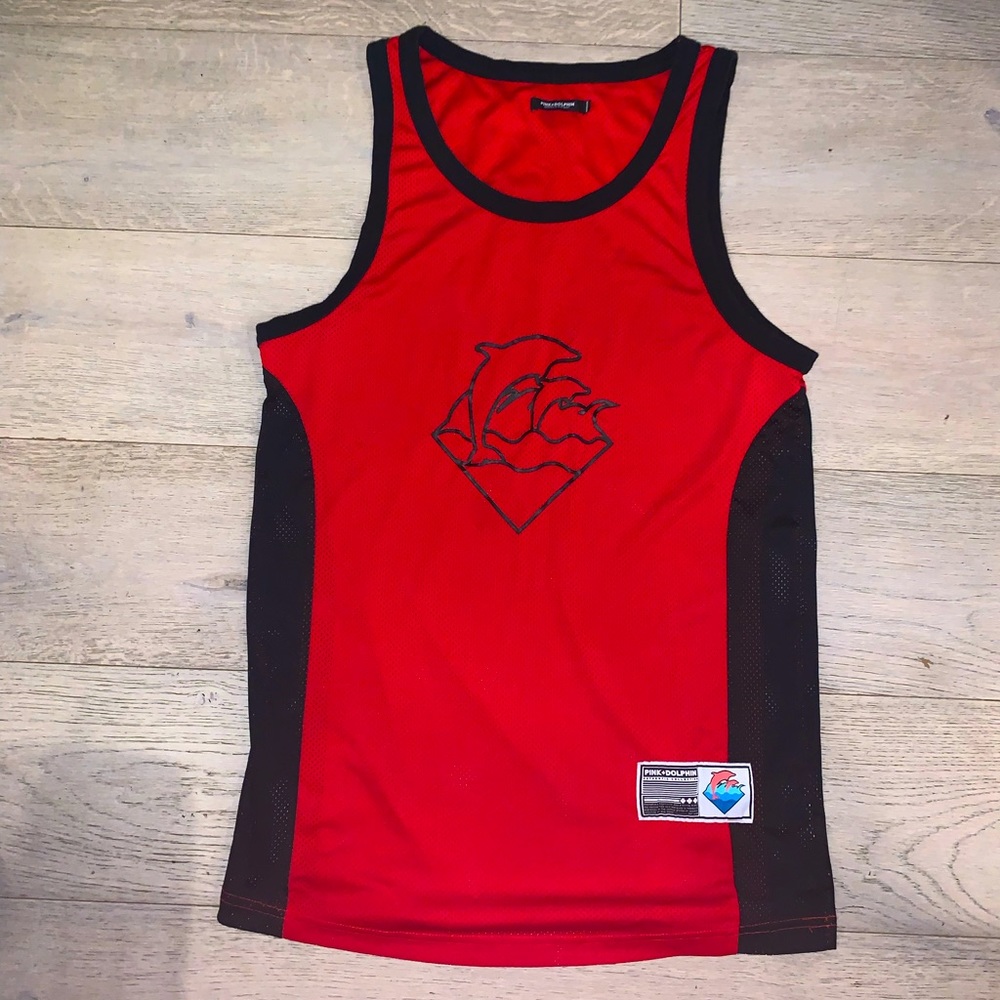 Pink Dolphin Men’s Mesh/Jersey Tank Top Wifebeater
